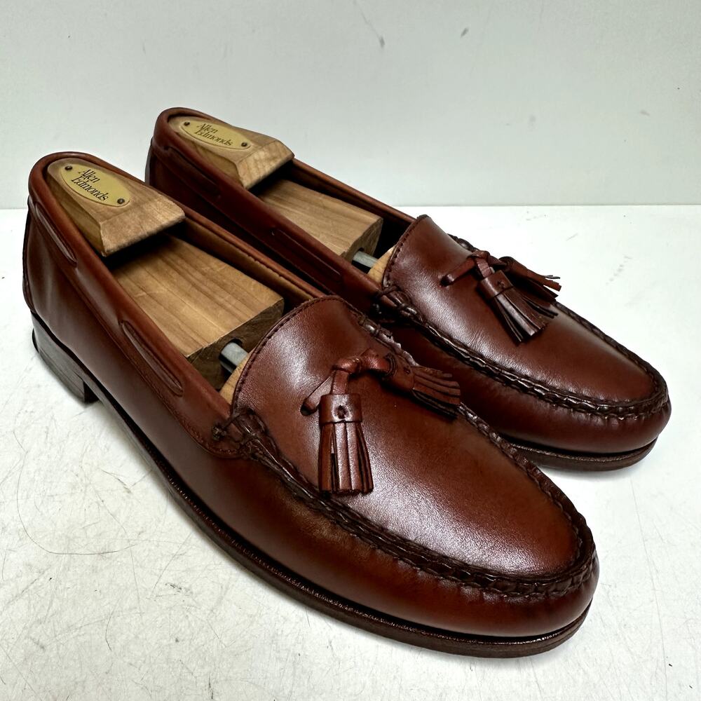 VGUC Rancourt x Allen Edmonds Naples Tassel Loafer Kiltie Made Maine USA 9.5 B